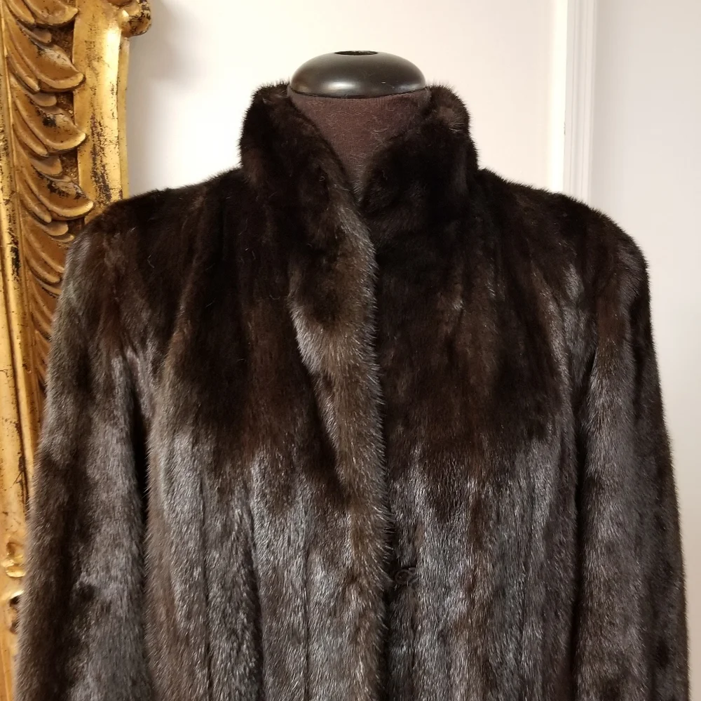 $3595  Real Mink Fur Coat - Picture 3 of 6
